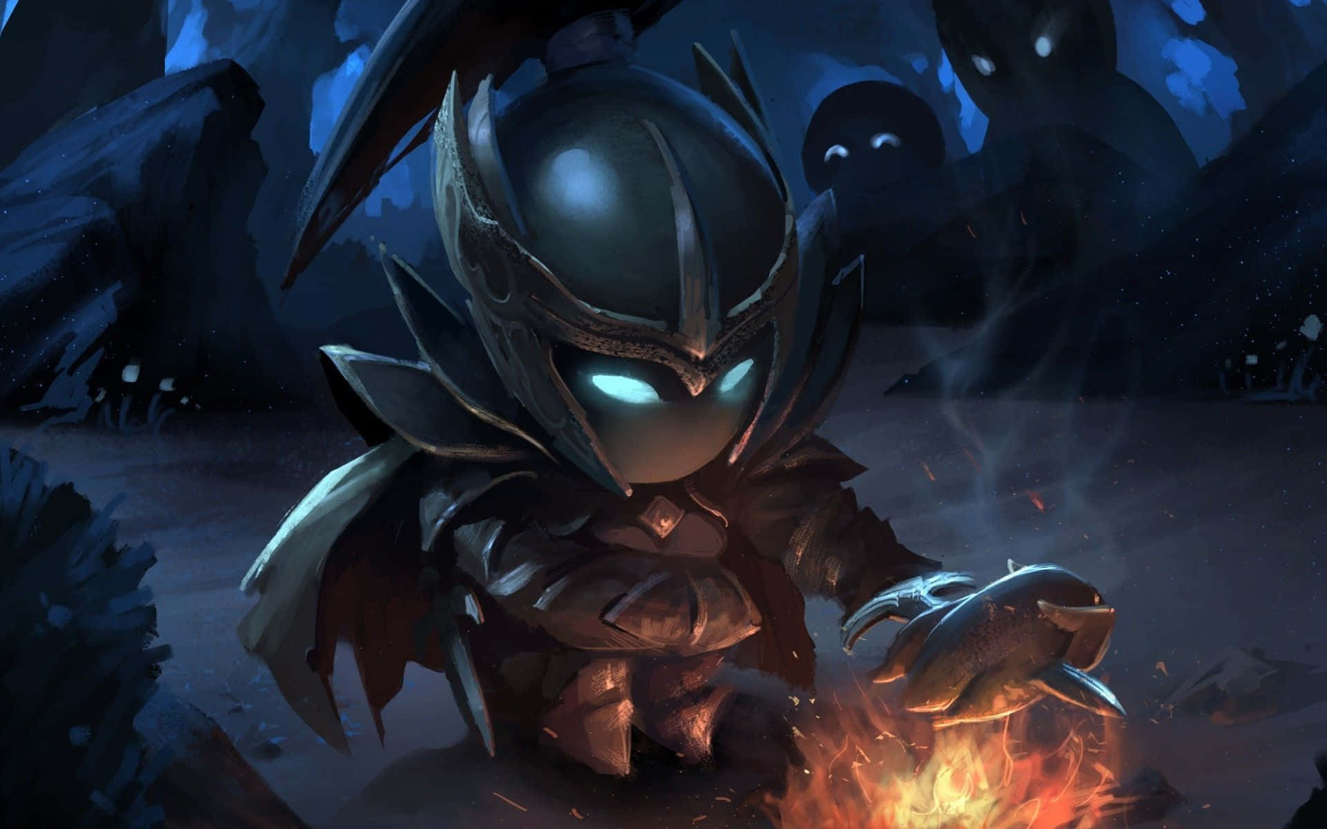 Stealthy Phantom Assassin in Action Wallpaper