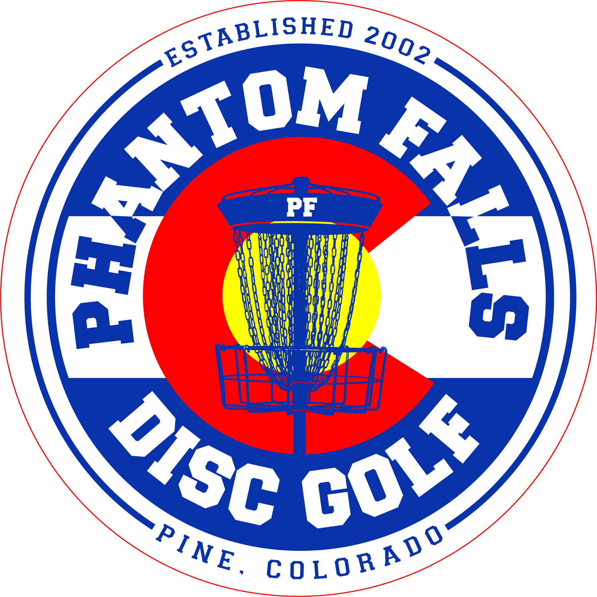 Phantom Falls Disc Golf Logo PNG