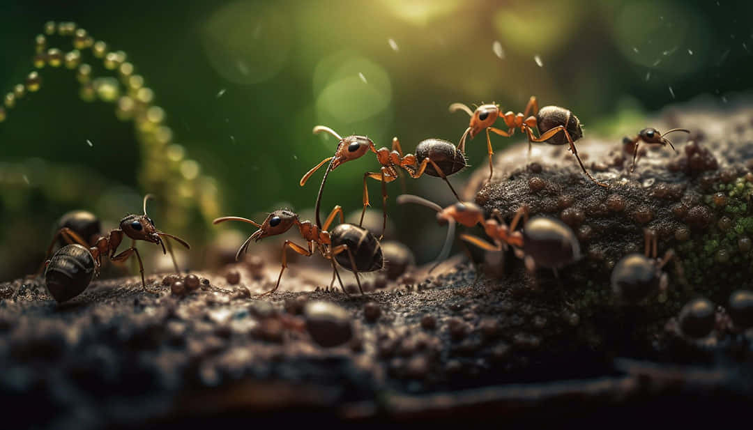 Pharaoh Ants Marchingin Nature Wallpaper