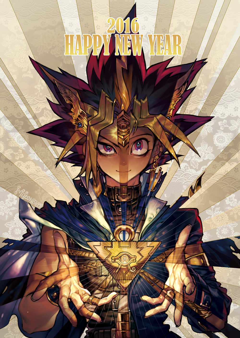 The Mighty Pharaoh Atem Rules Over Ancient Egypt Wallpaper