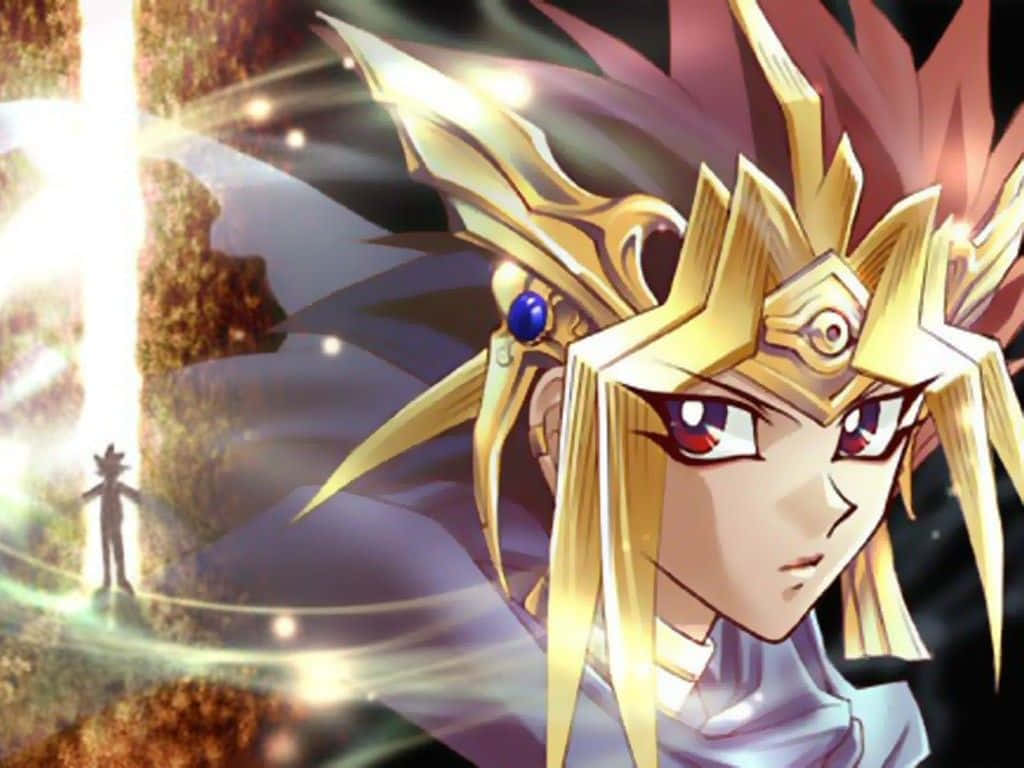 The legendary Pharaoh Atem ruling ancient Egypt with wisdom and power. Wallpaper
