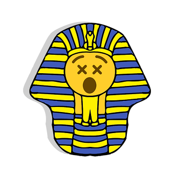 Pharaoh Emoji Expression Artwork PNG
