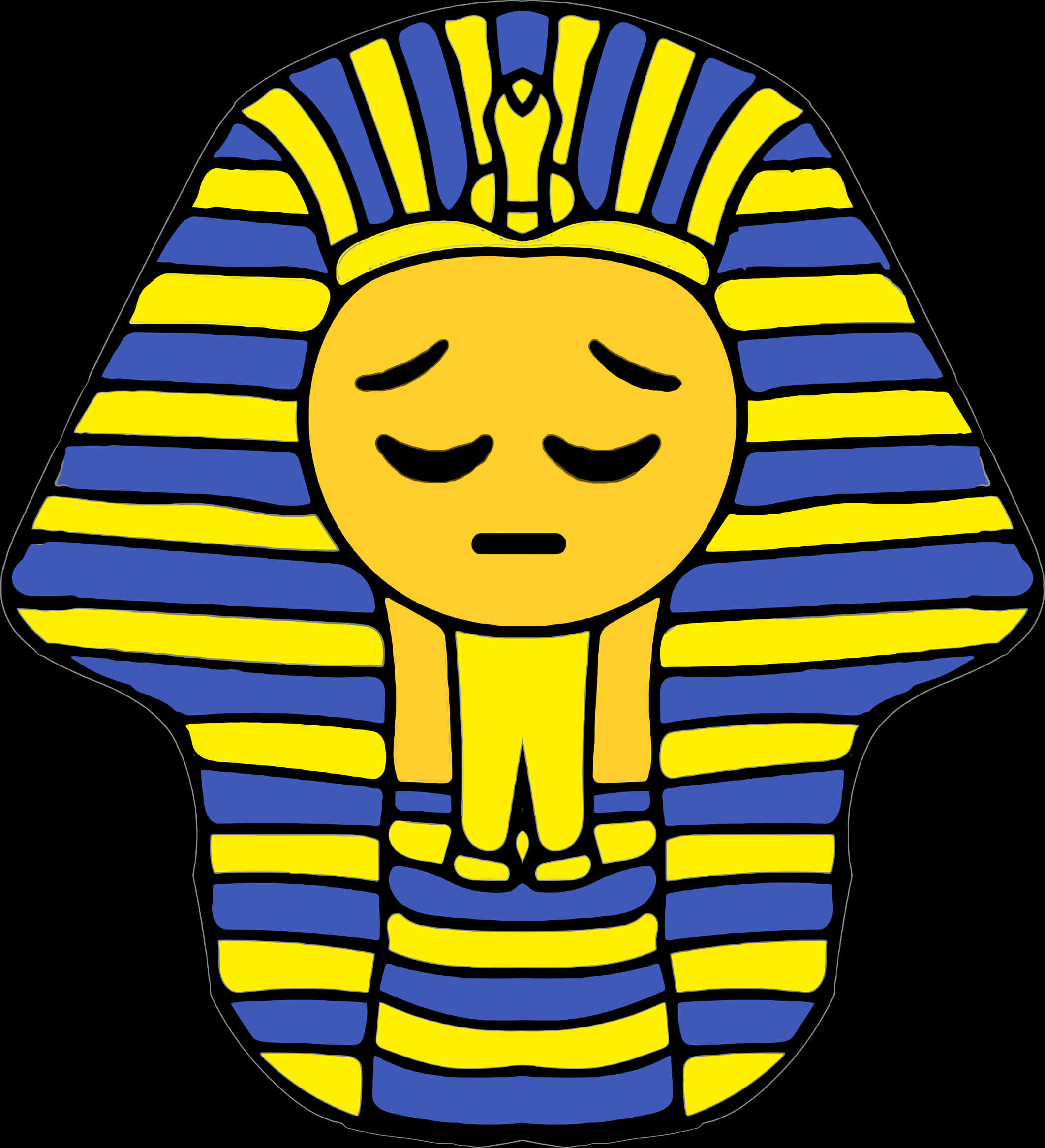 Pharaoh Emoji Fusion PNG
