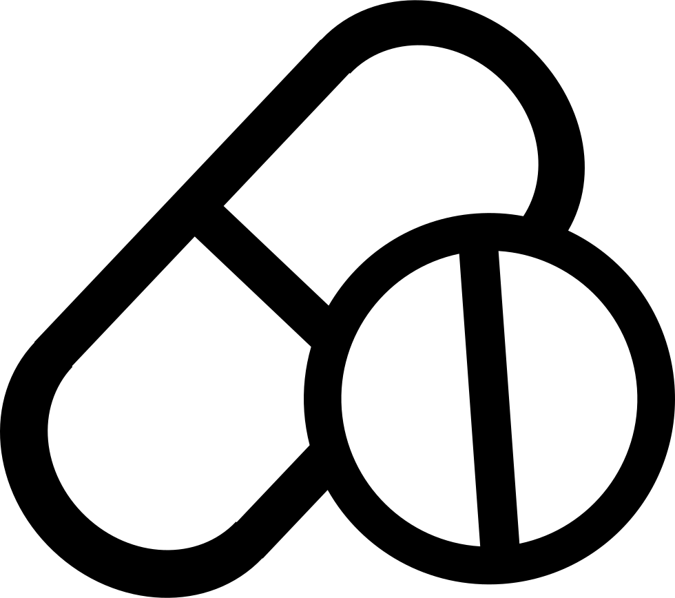 Pharmaceutical Capsule Logo Graphic PNG