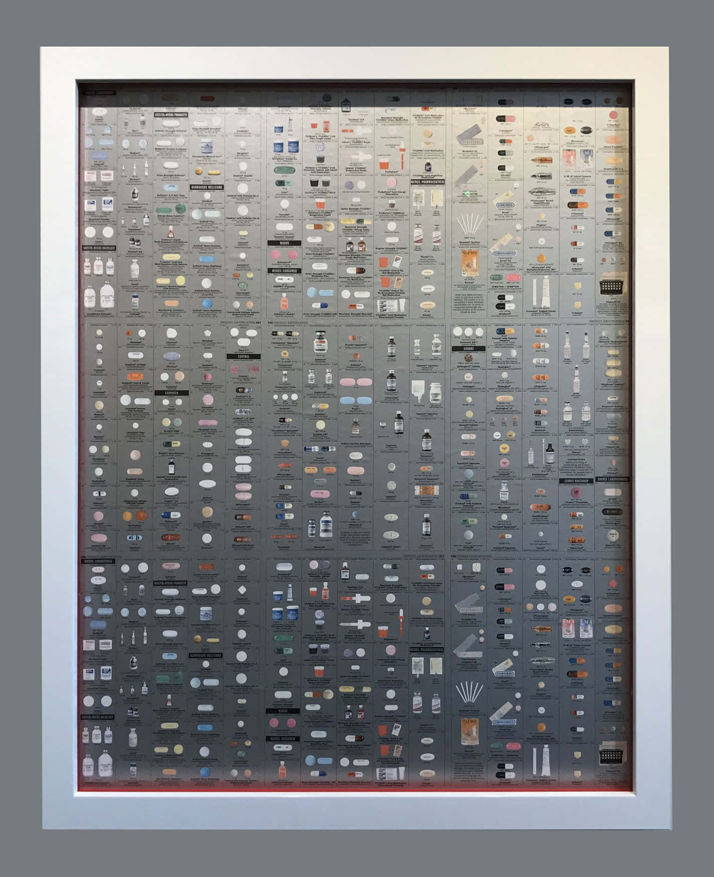 A Framed Wall Of Various Electronic Devices