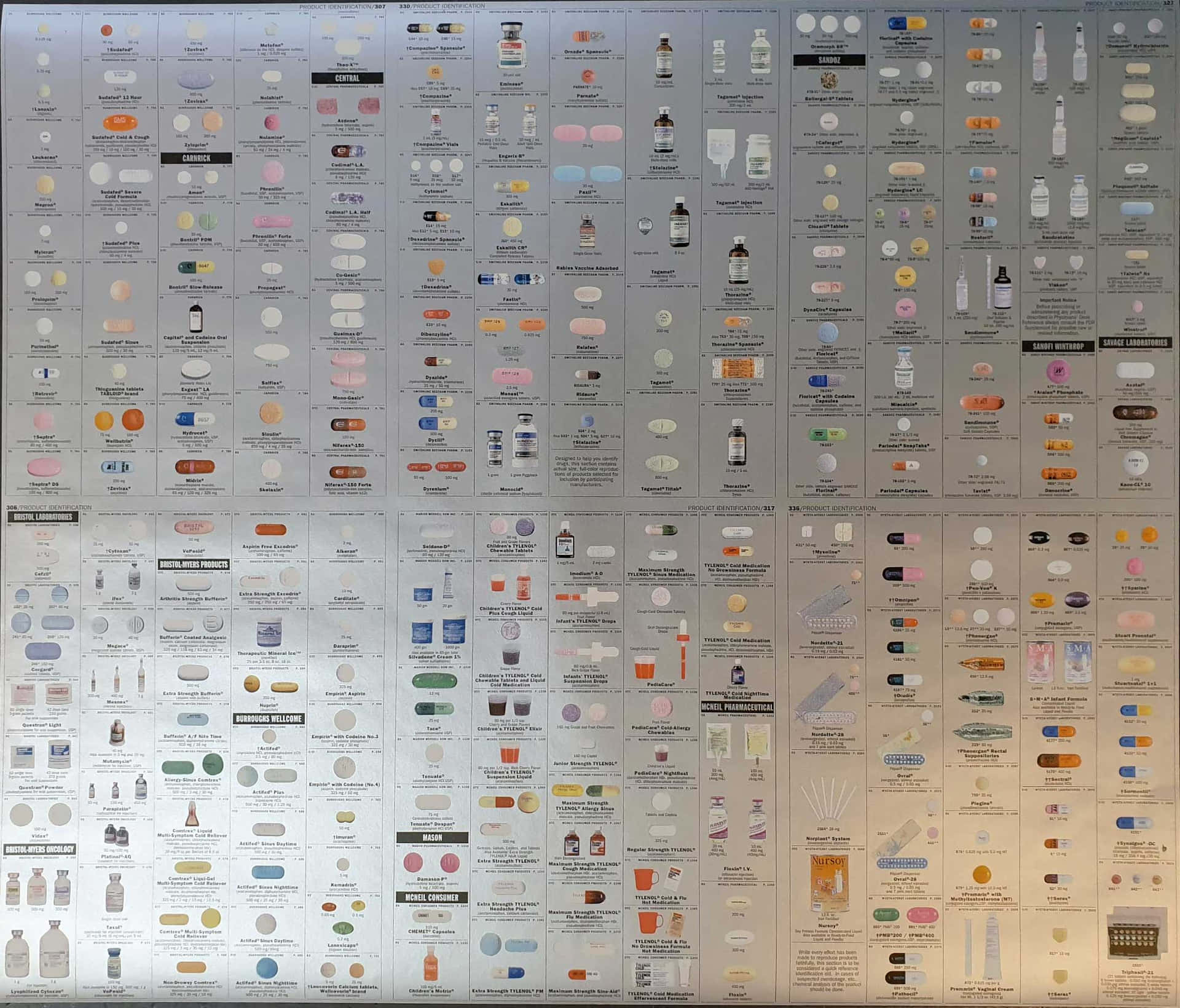 A Large Wall Of Different Types Of Products