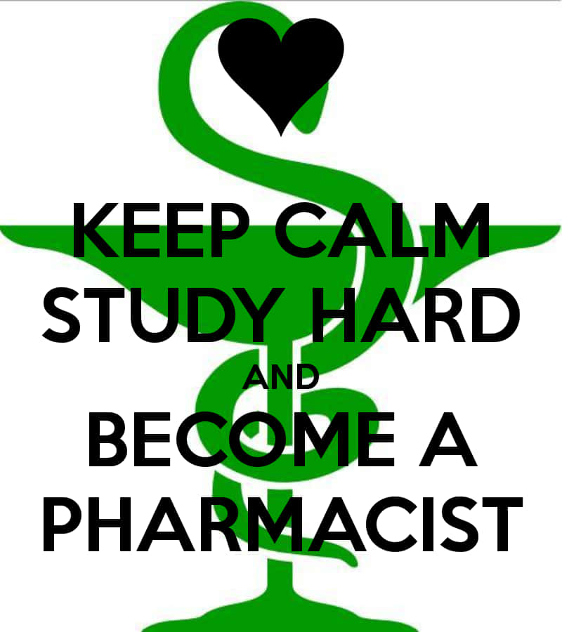 Keep Calm Study Hard Become A Pharmacist Poster