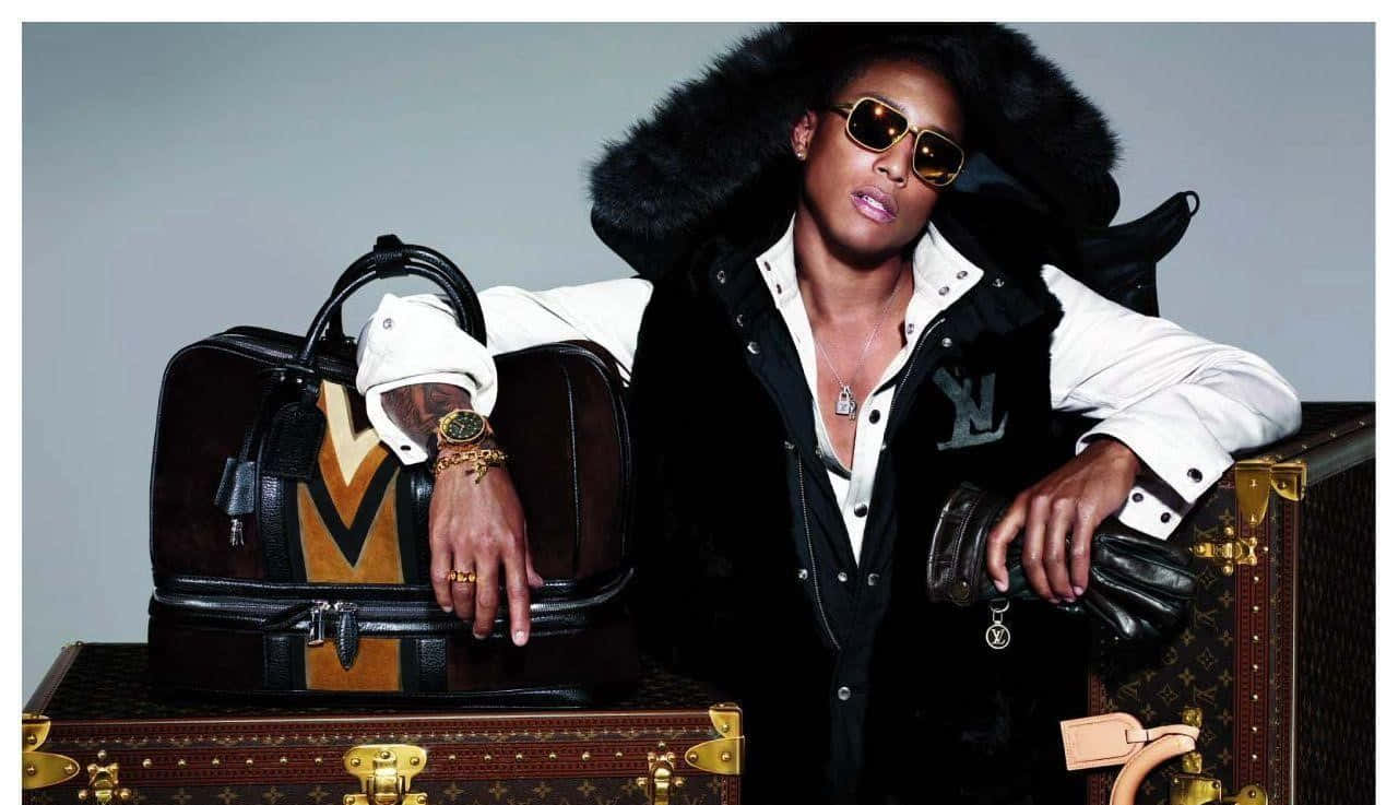Pharrell Williams Luxury Fashion Shoot Wallpaper