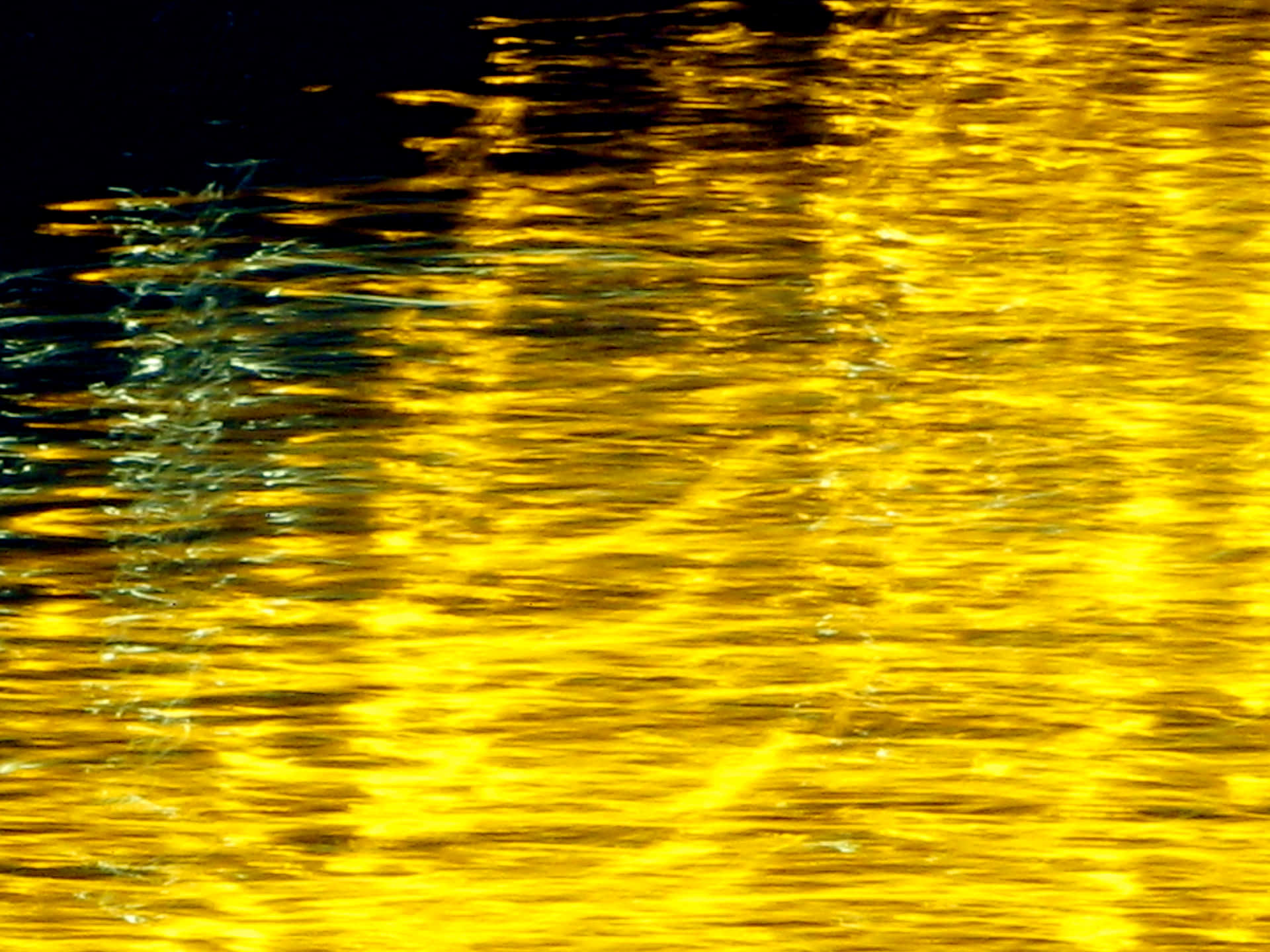 Phenomenal Gold Water Surface Wallpaper