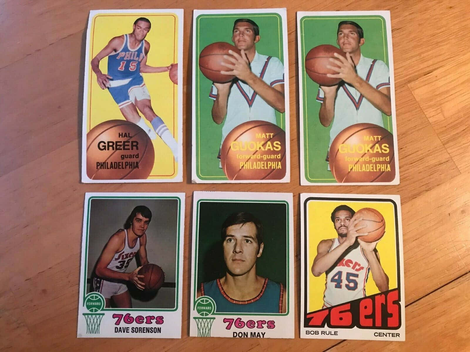 Philadelphia 76'ers Trading Cards Including Hal Greer Wallpaper