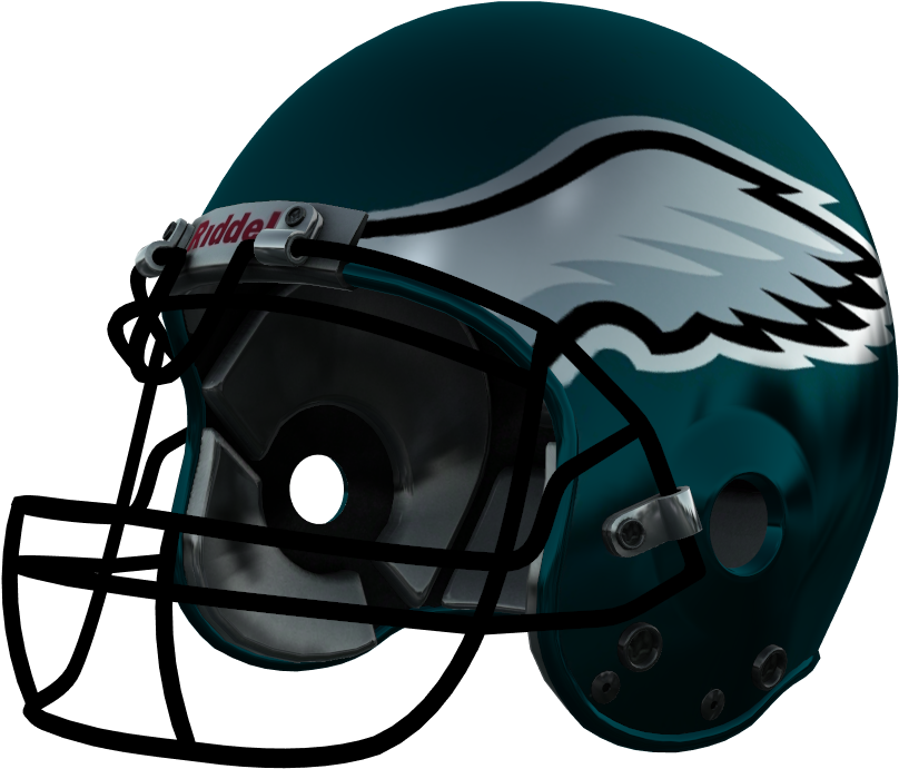 Philadelphia Eagles Football Helmet PNG