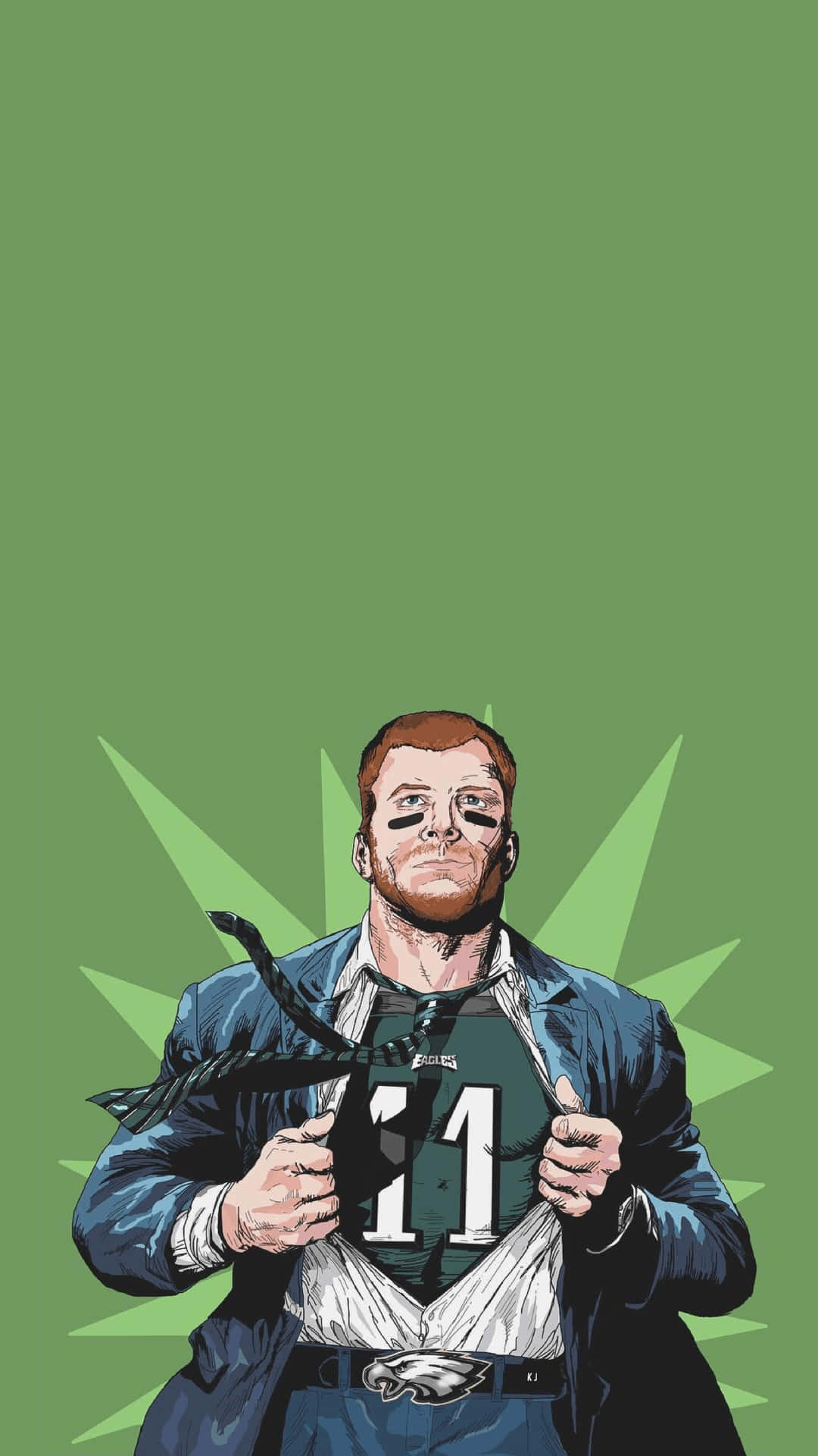 Celebrate your team's success with a stylish Philadelphia Eagles iPhone wallpaper Wallpaper