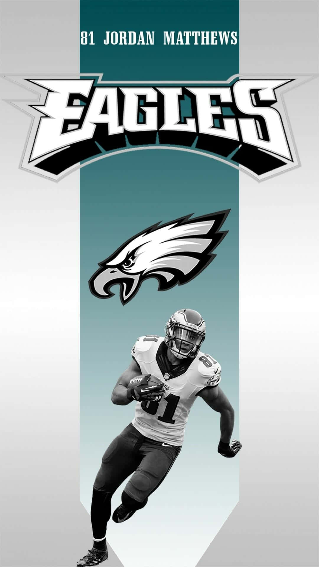 Få dig forsynet med den officielle Philadelphia Eagles-iPhone! Wallpaper