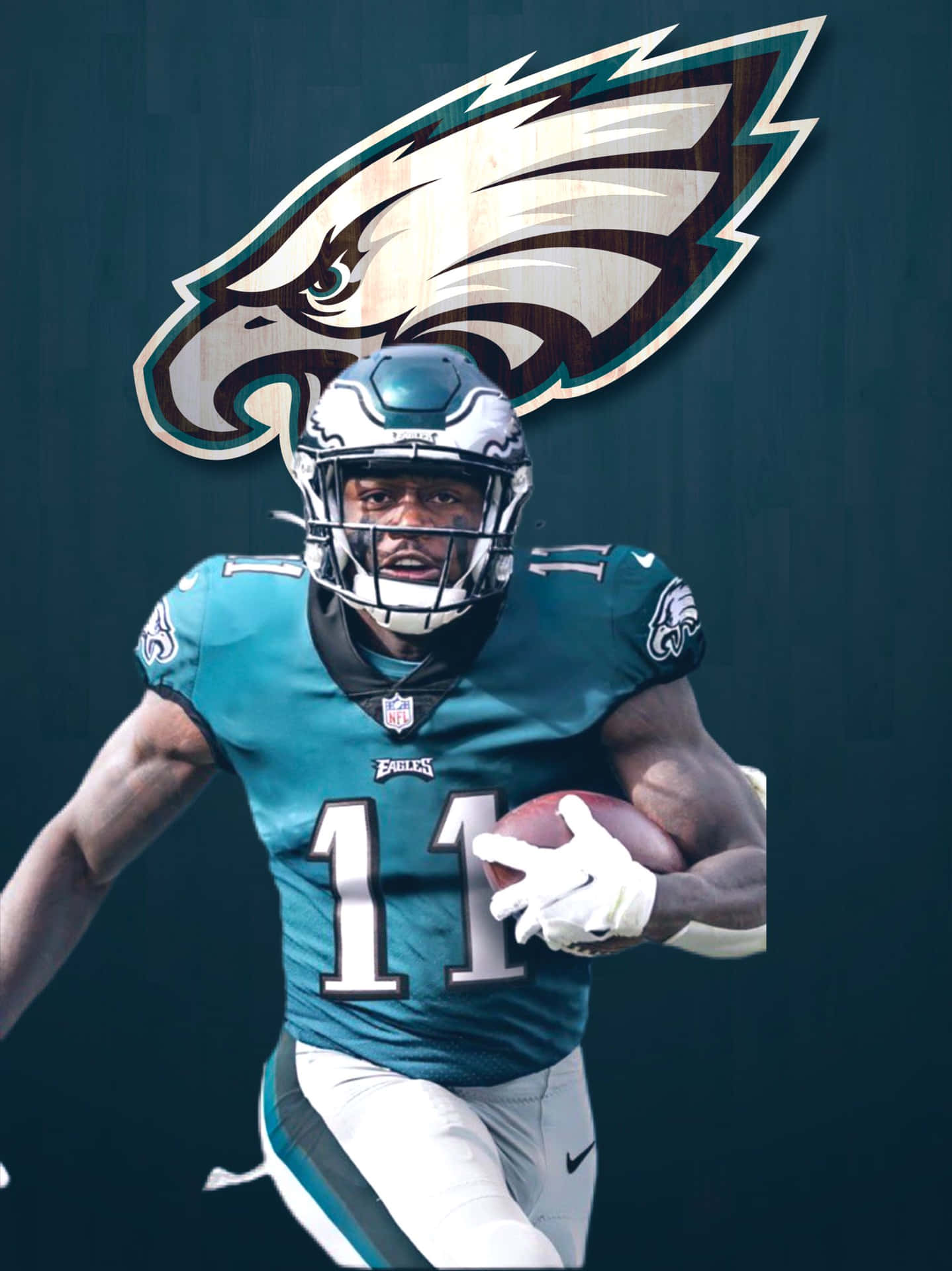 A.J. Brown in Midnight Green : r/eagles