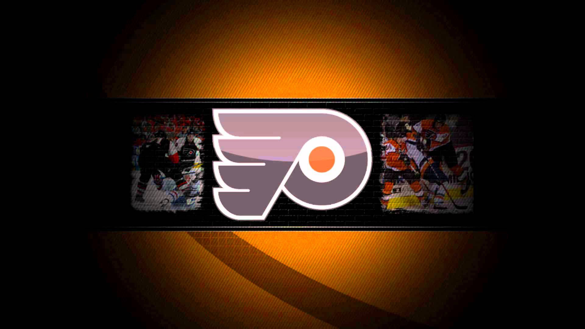 Philadelphia Flyers Dark Theme Logo Wallpaper