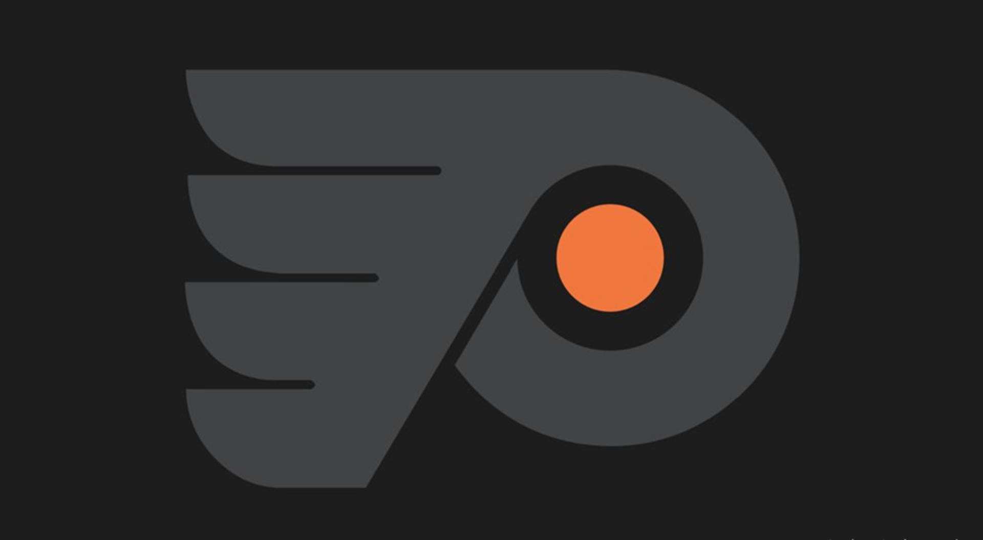 Logo Grigio Philadelphia Flyers Sfondo