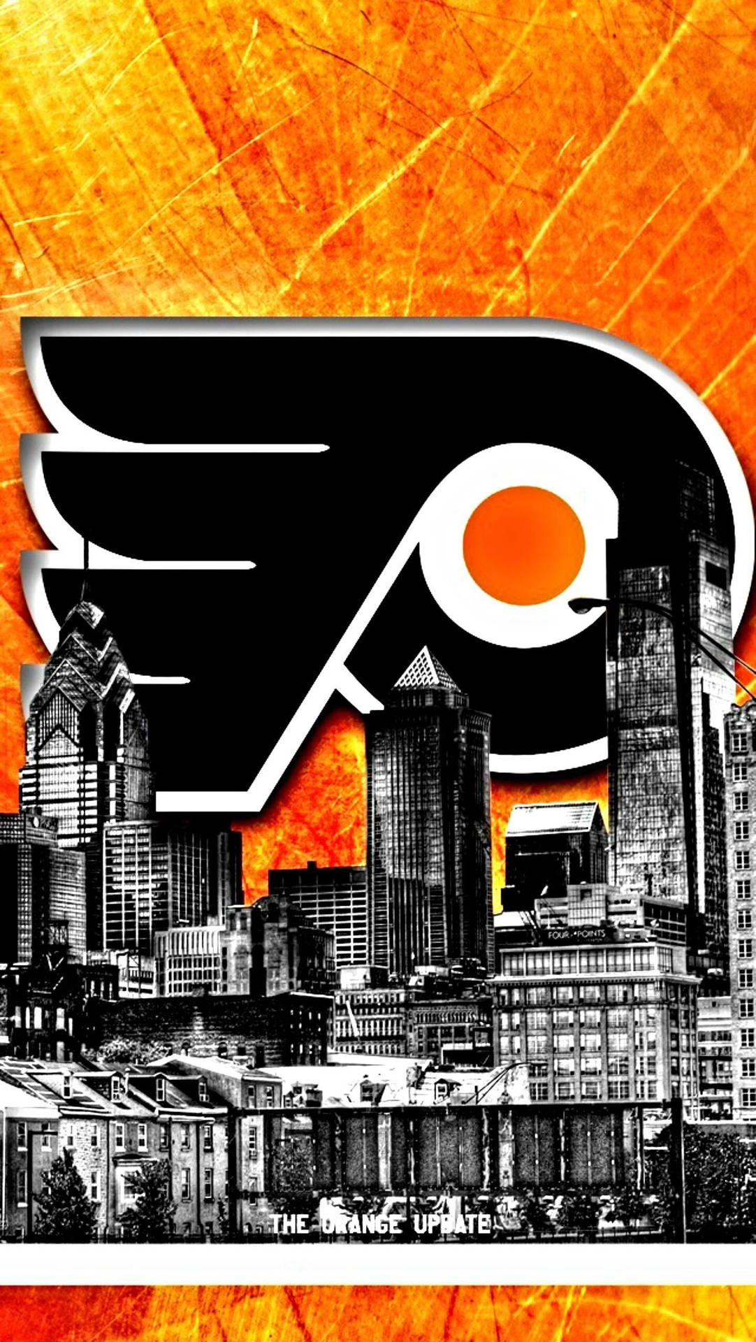 Philadelphia Flyers Logo Buildings Art Wallpaper