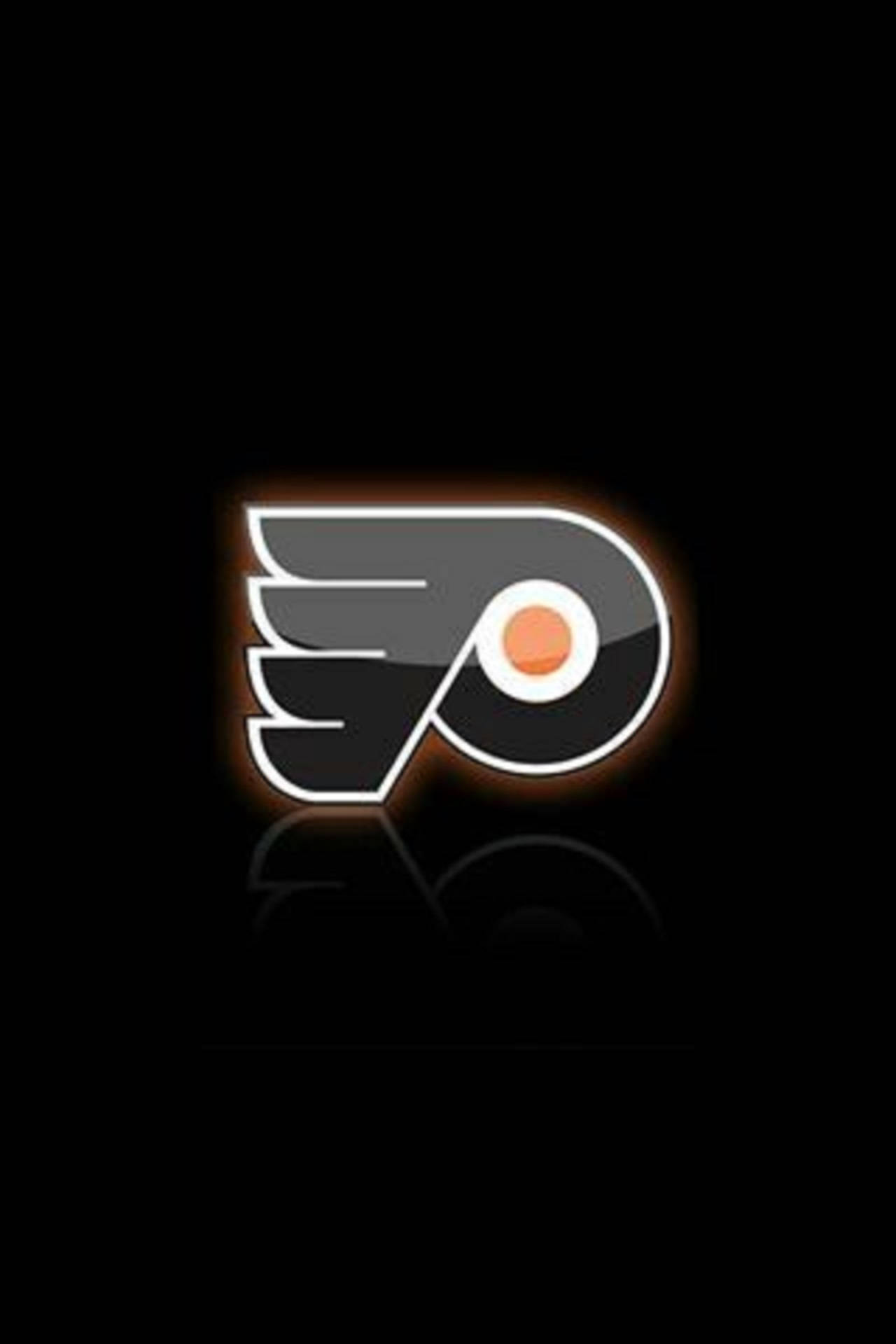 Philadelphia Flyers Logo In Black Wallpaper