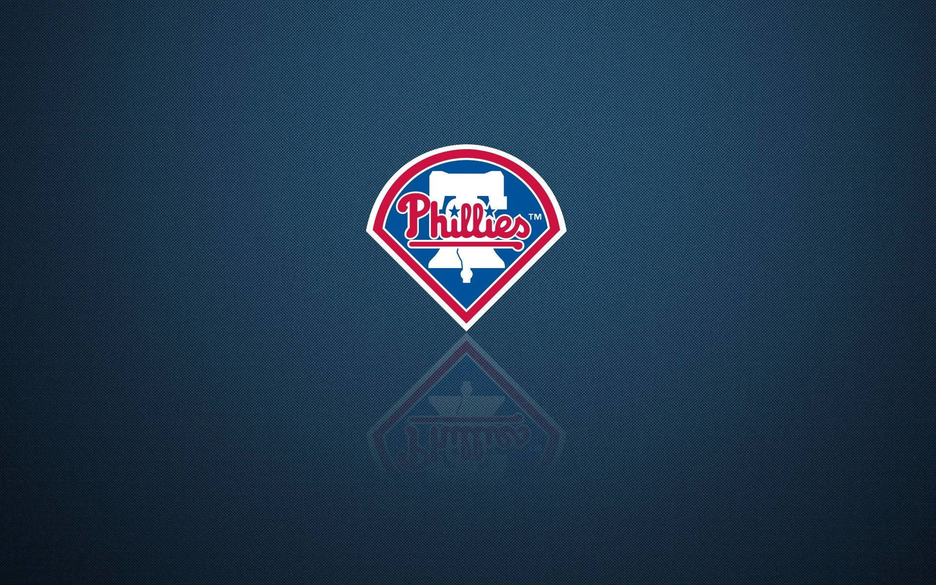 Philadelphia Phillies Logo On Dark Green Wallpaper