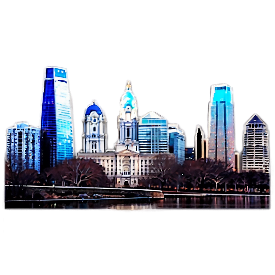 Philadelphia Skyline A PNG