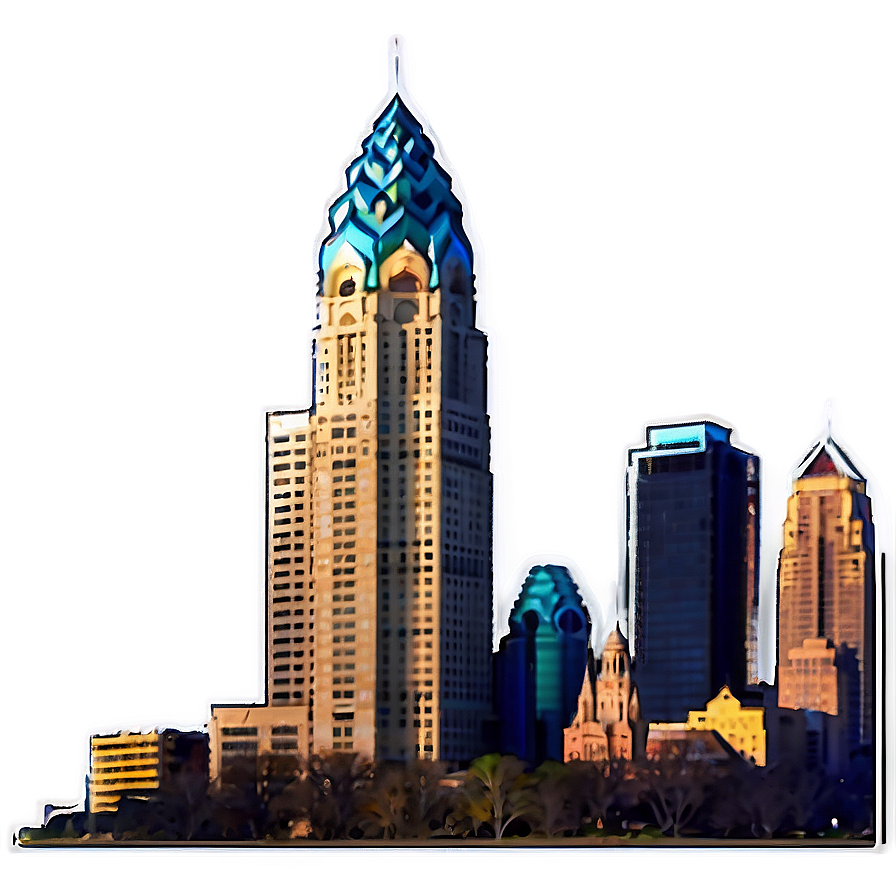 Philadelphia Skyline C PNG