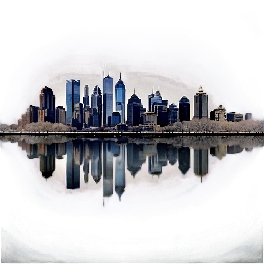 Philadelphia Skyline In Fog Png 31 PNG