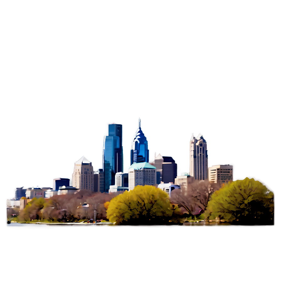 Philadelphia Skyline In Spring Png 66 PNG