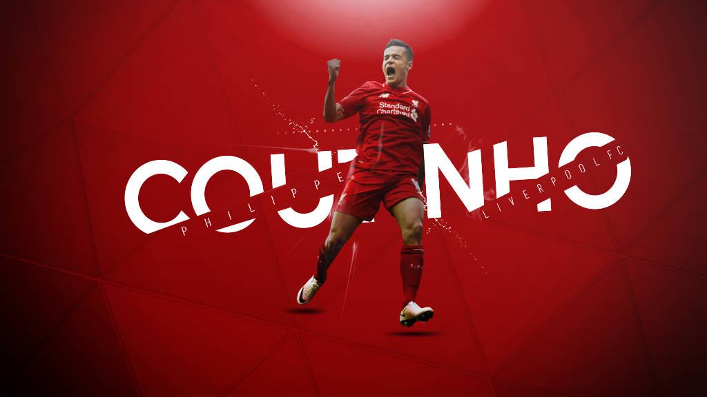 Philippe Coutinho Liverpool FC Tapet Wallpaper