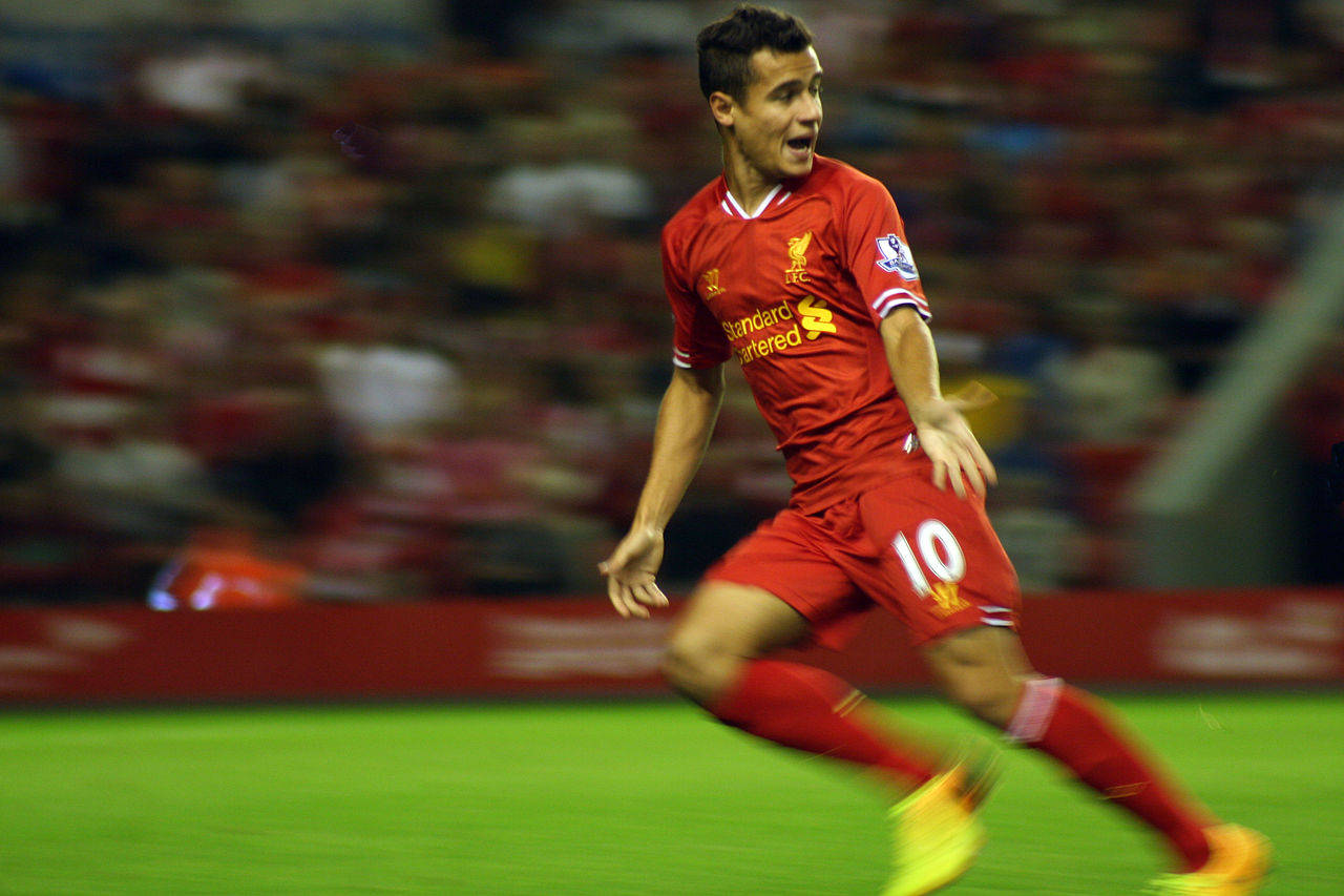 Philippe Coutinho Standard Chartered Tapet Wallpaper