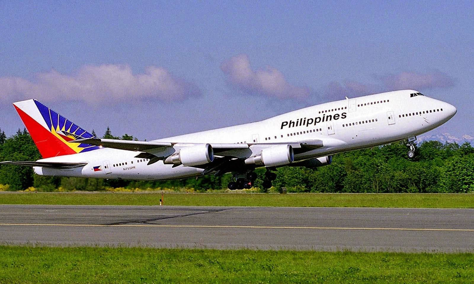 Philippinske Airlines Flyveplads Takeoff Wallpaper Wallpaper