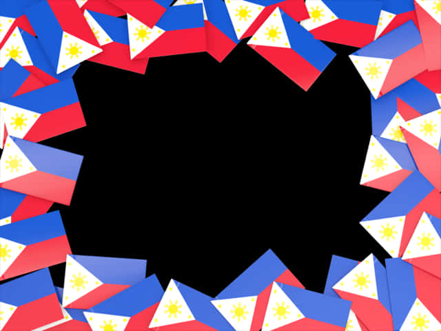 Philippine Flag Inspired Frame PNG