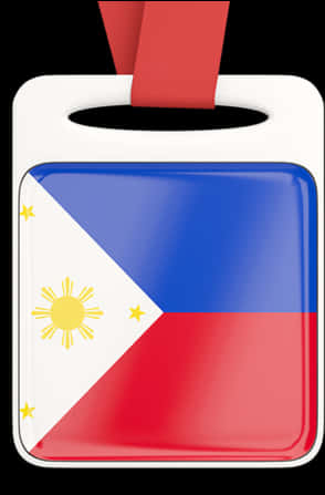 Philippine Flag Keychain Design PNG