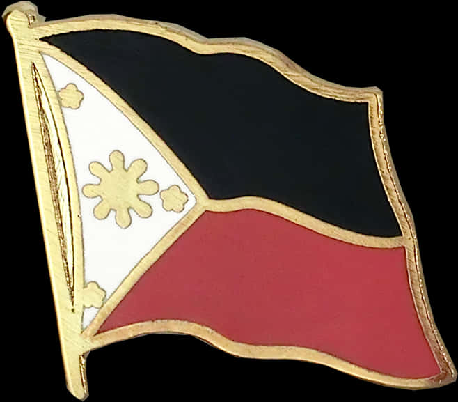 Philippine Flag Lapel Pin PNG