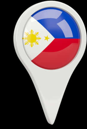 Philippine Flag Map Pin PNG