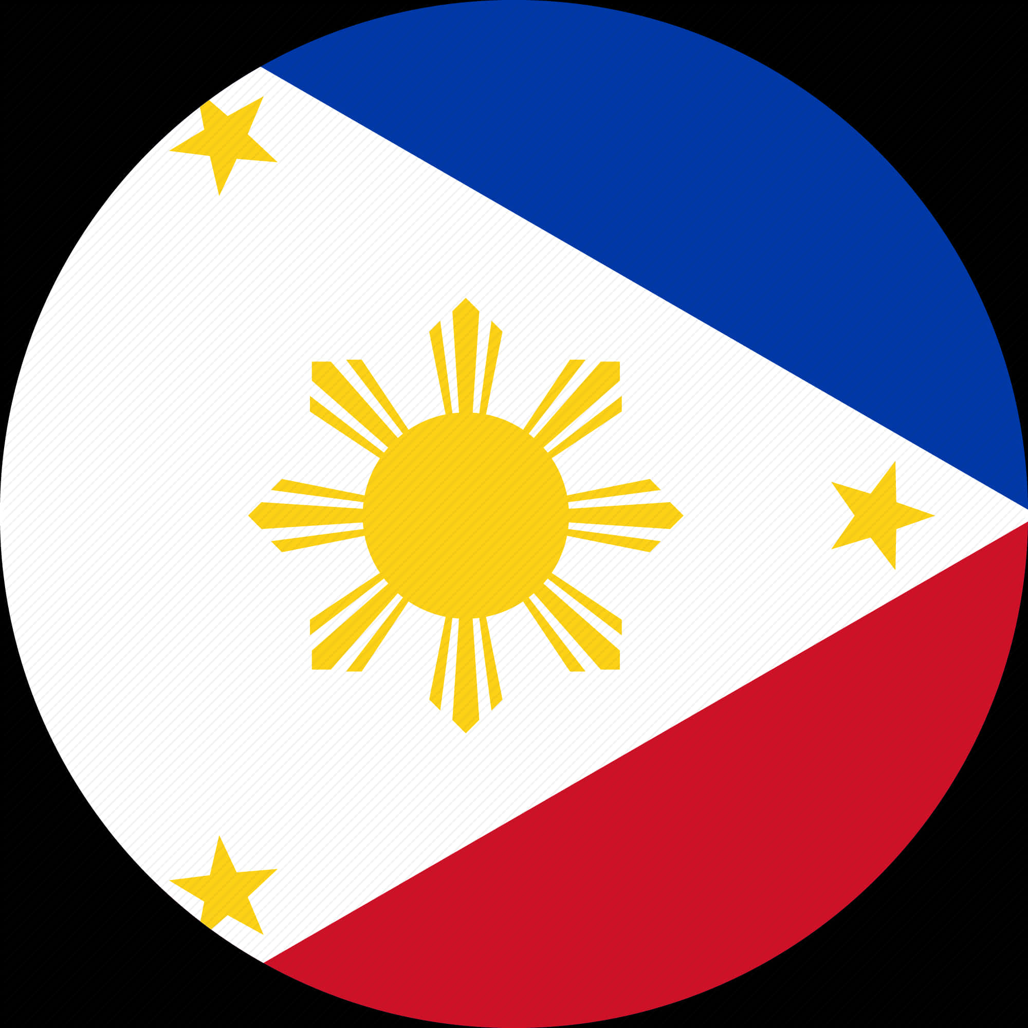 Philippine_ Flag_ Round_ Icon PNG