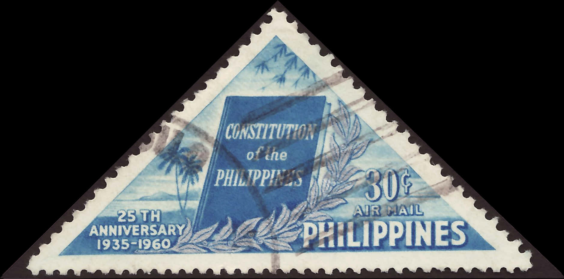 Philippines1960 Constitution Anniversary Stamp PNG
