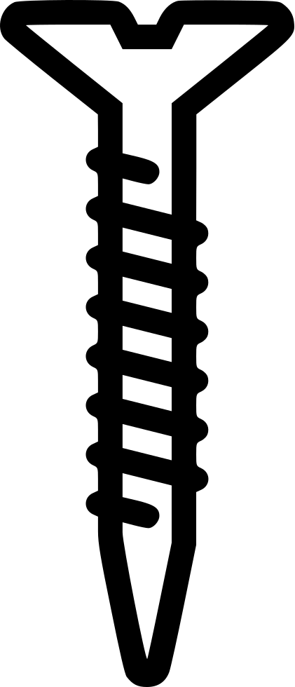 Phillips Head Screw Outline PNG