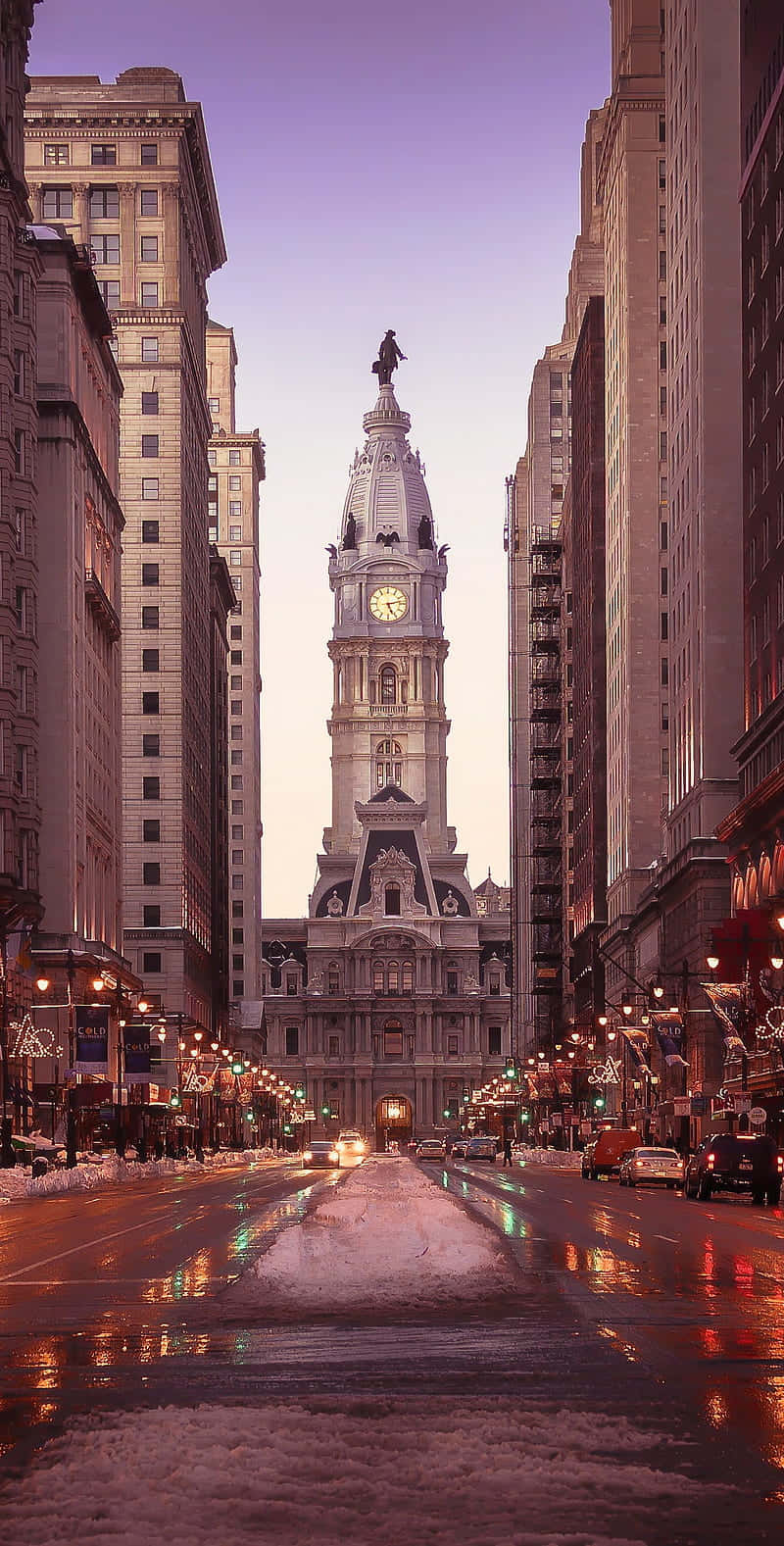 Philadelphia Cityscapes at Night Wallpaper