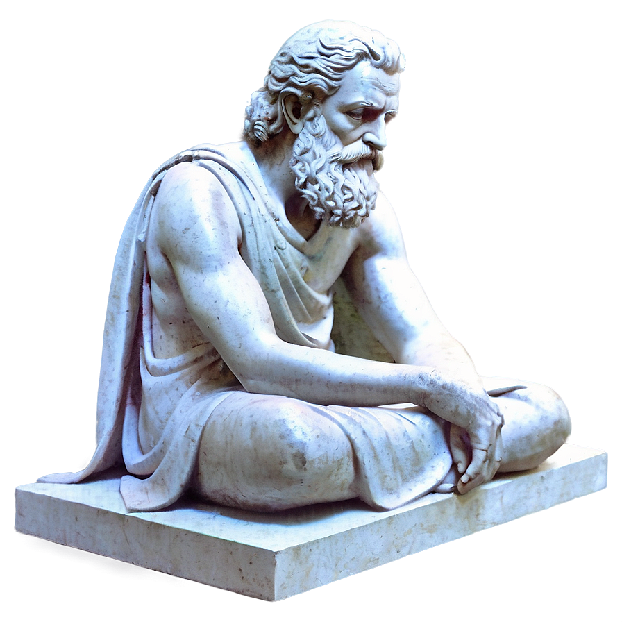Philosopher Statue Png Vvy64 PNG