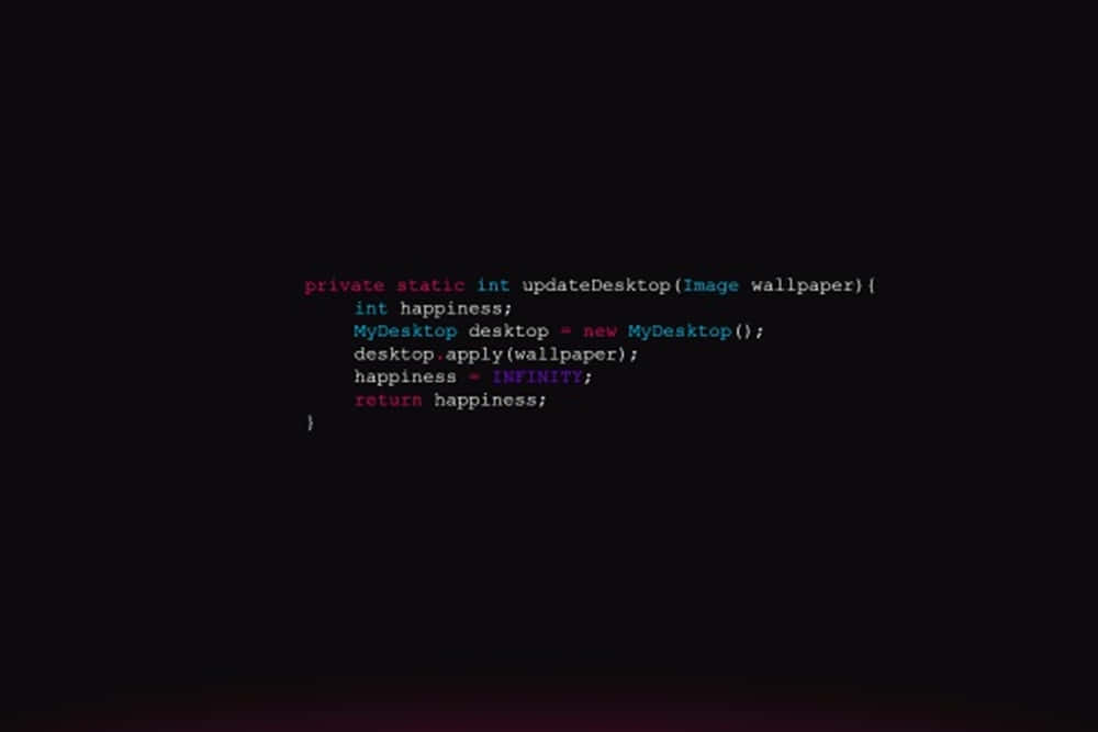 Philosophical Code Snippet_ Happiness Through Wallpaper Wallpaper