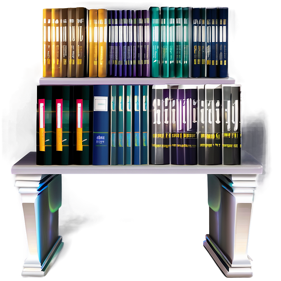 Philosophy Books On Shelf Png 06262024 PNG