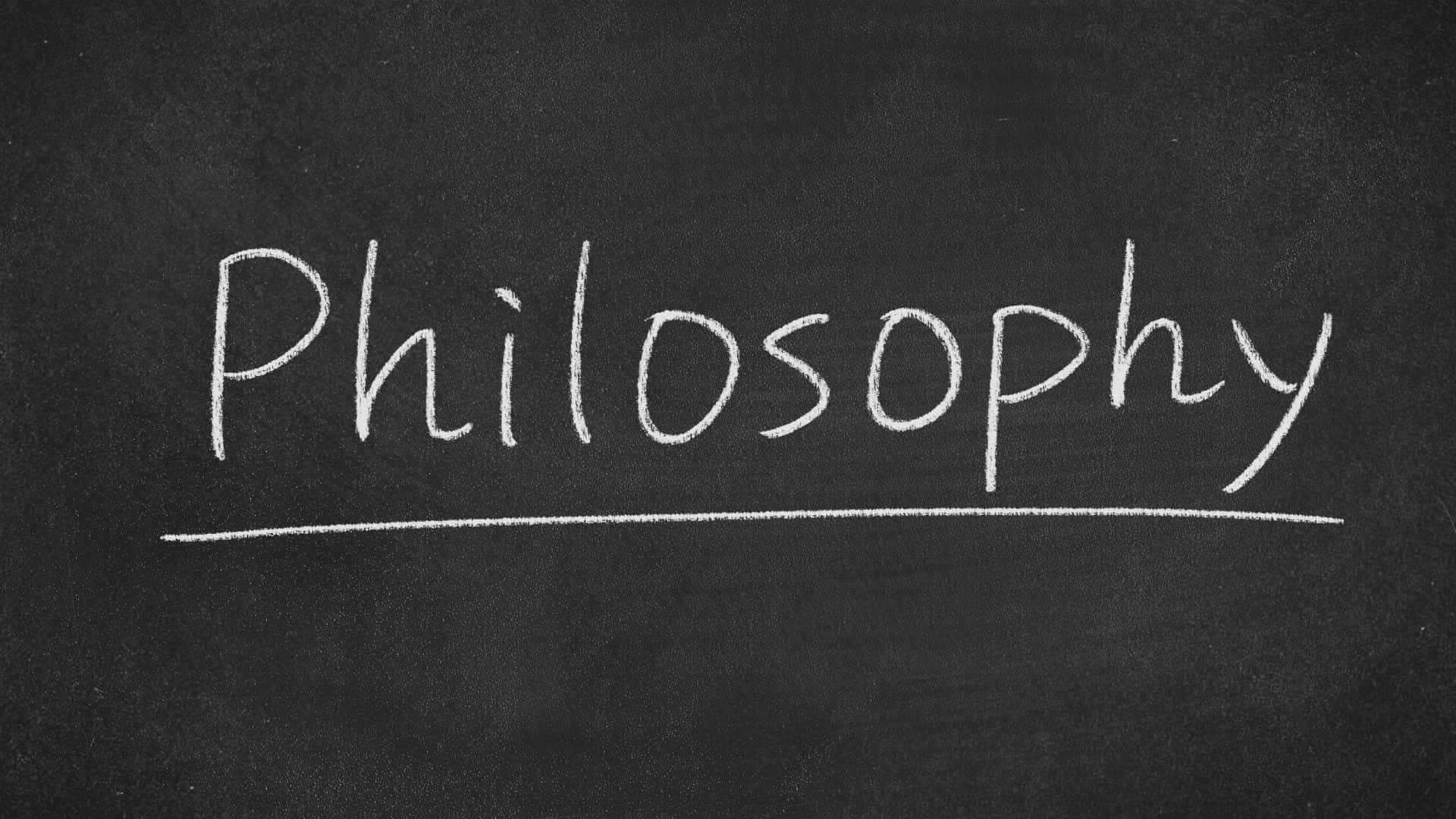 Philosophy Chalkboard Concept Wallpaper