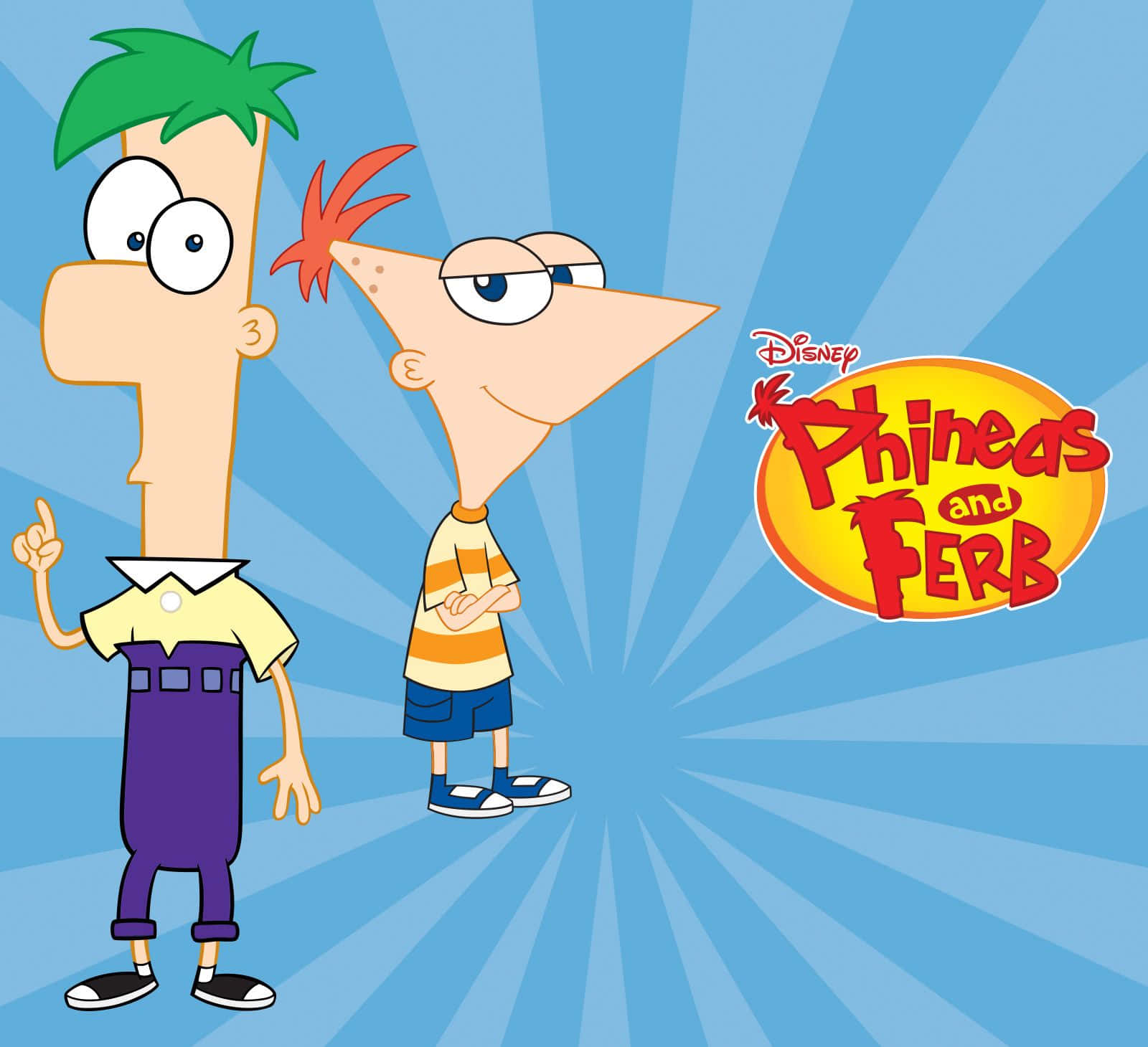 Phineas and Ferb enjoying a fun adventure together.