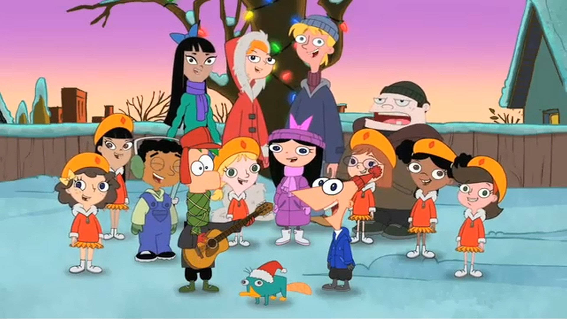 Phineas And Ferb Christmas Jingle Background
