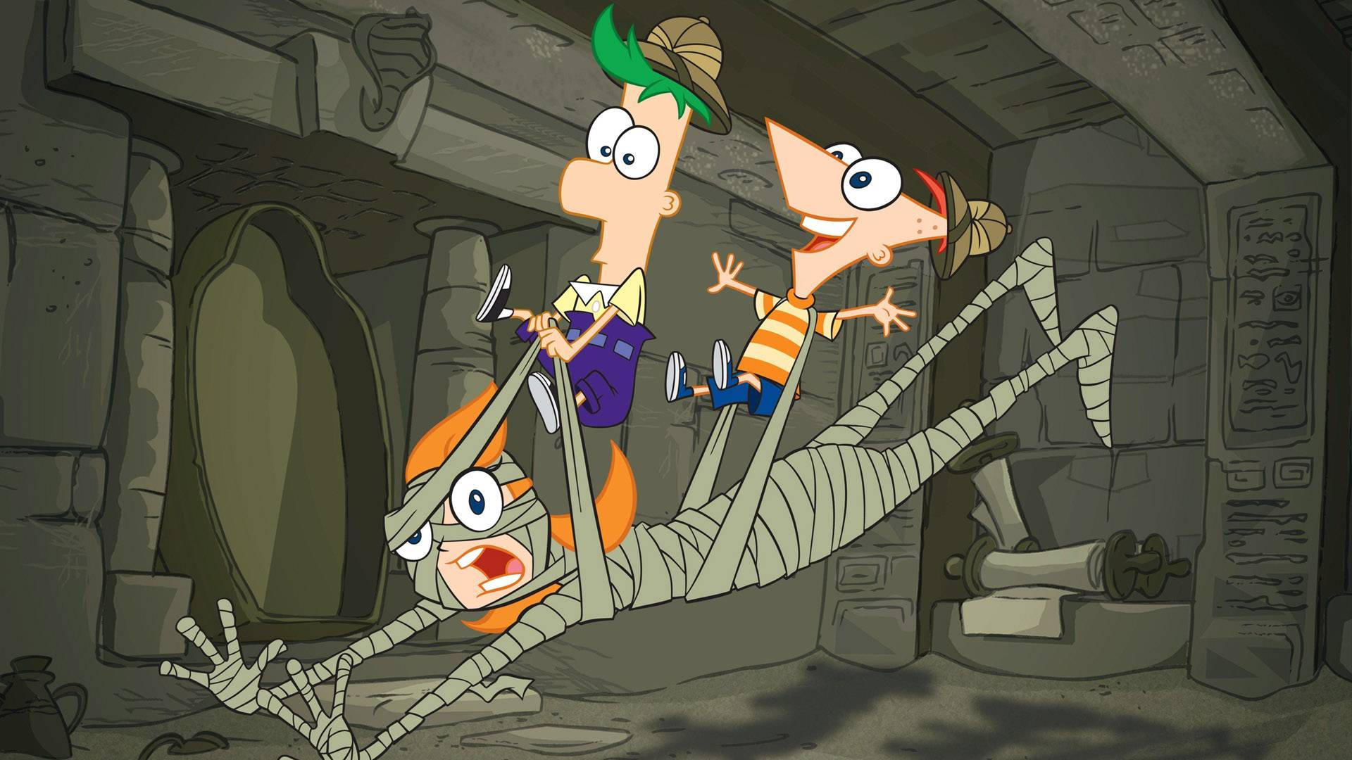 Phineas And Ferb Mummy Candance Background