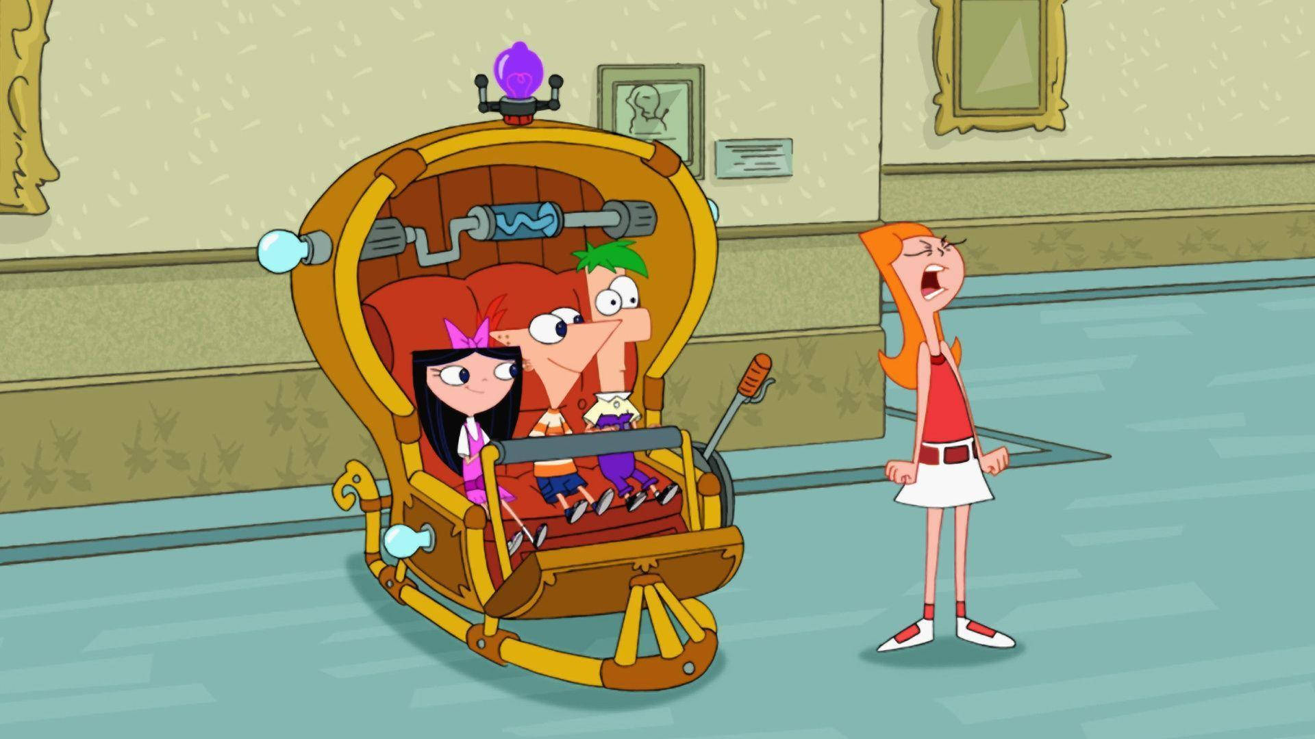 Phineas And Ferb Time Machine Wallpaper