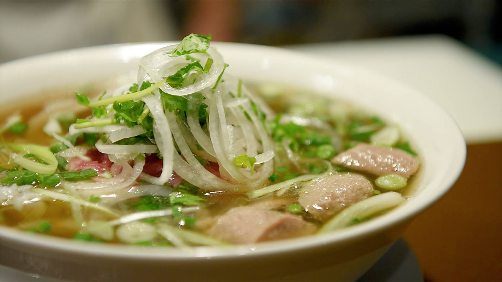 Pho Soup With Rice Noodles Wallpaper