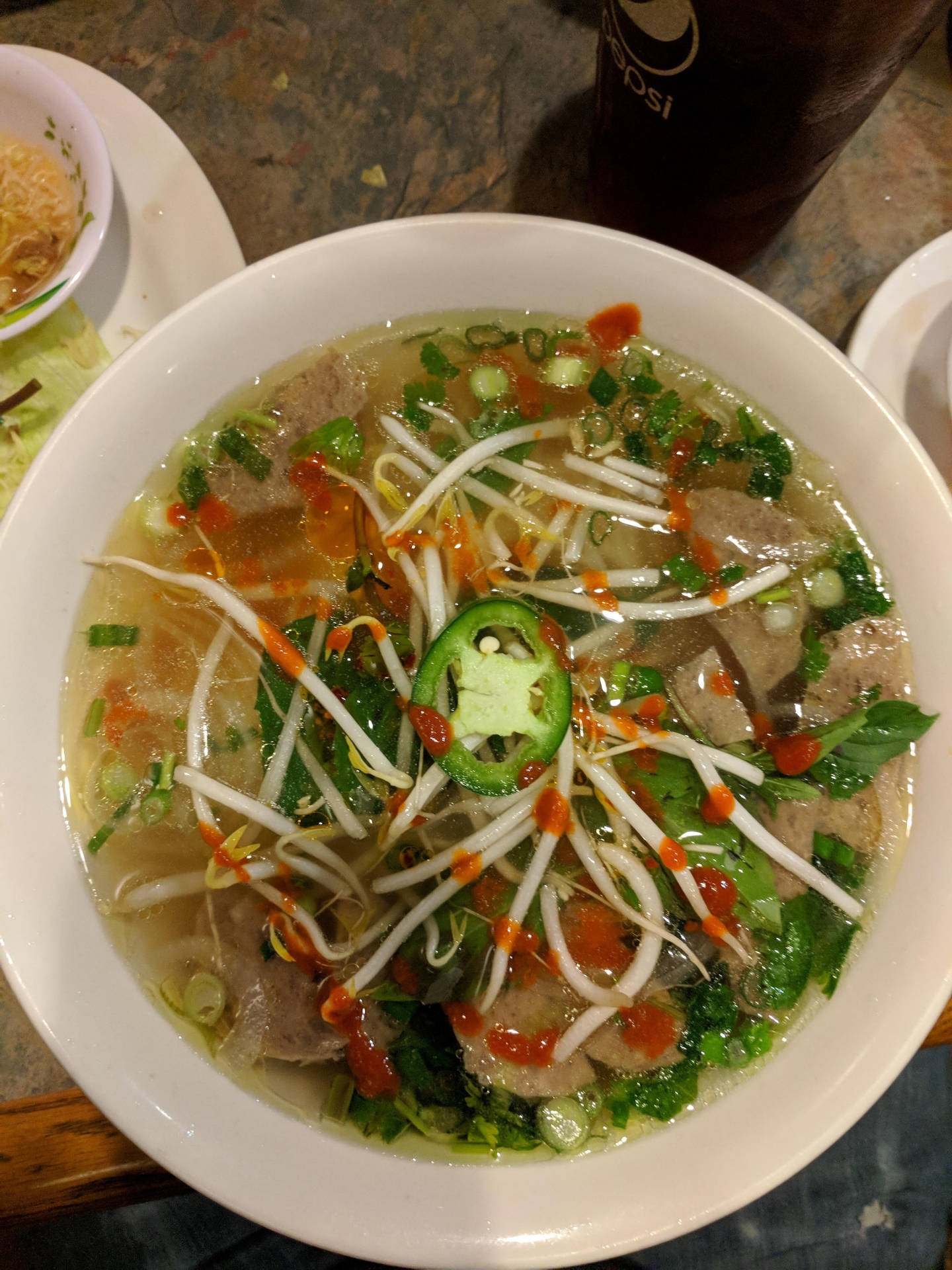 Pho Spicy Asian Noddle Dish Wallpaper