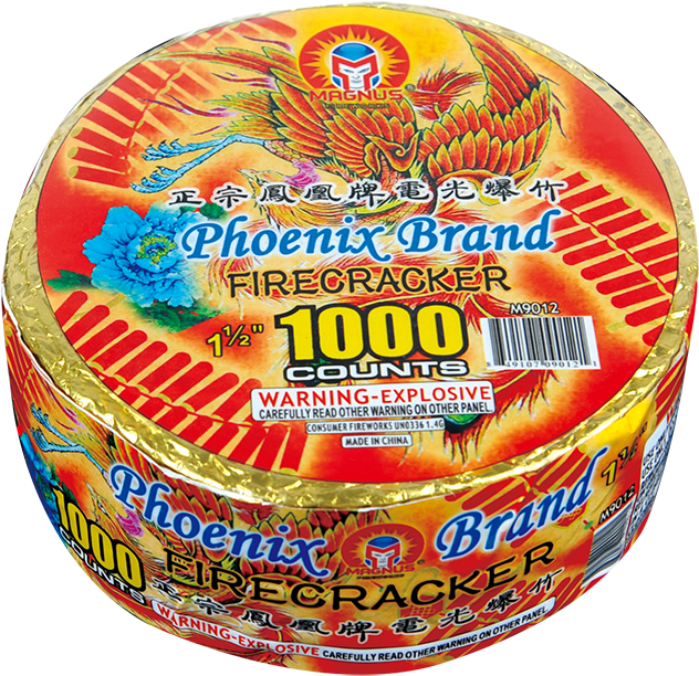 Phoenix Brand Firecracker Pack1000 Counts PNG
