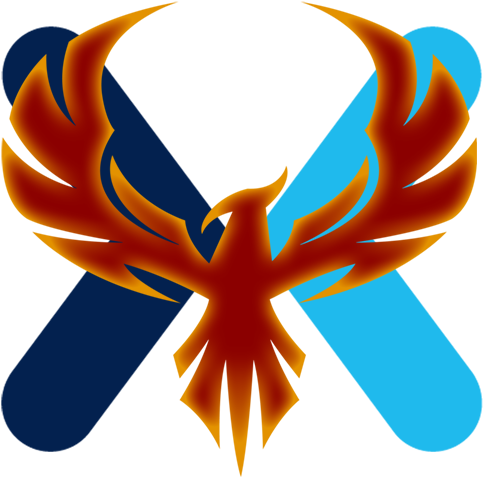 Phoenix Crossed Swords Logo PNG